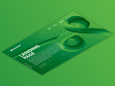 Landing Page (Green) company design flat illustration illustrator ui vector web website