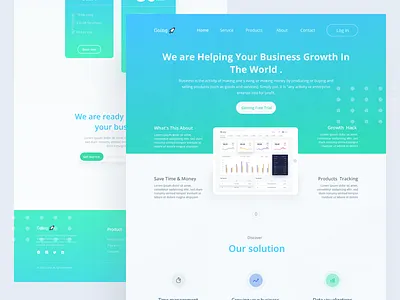 B2B Landing pege adobe animation b2b b2c branding creative design flat illustration illustrator landing page logo minimal product typography ui ux vector web website