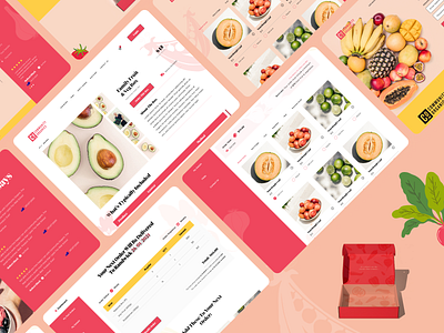 Community Organics animation branding case study color design fruit illustration logo red ui ux vector vegan webdesign