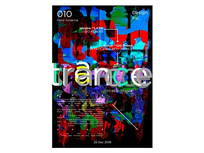 TRANCE design graphics design poster poster design