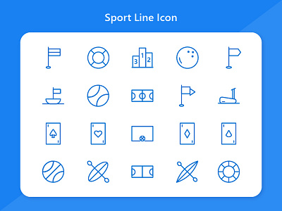 Sports Icon android baseball football icon icon design icon pack iconography icons line icon mobile app sport web