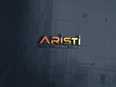 aristi security logo computers solutions logo creative logo design typography unique logo