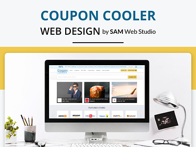 Logo Design + Website Design For CouponCooler branding illustration logo ui ui ux uidesign ux web web development webdesign website website concept website design website design and development website development
