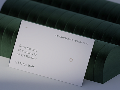 World of Gemstones Business Cards 3d branding business card gem gemstone logo typography visual identity