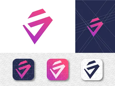 J Lettermark for Logo Apps apps icon for sale goldenratio j j logo jb jb design jordi letter j lettermark lettermark logo j logo logo apps logo grid logodesign logomark logotype pink logo purple logo violet logo