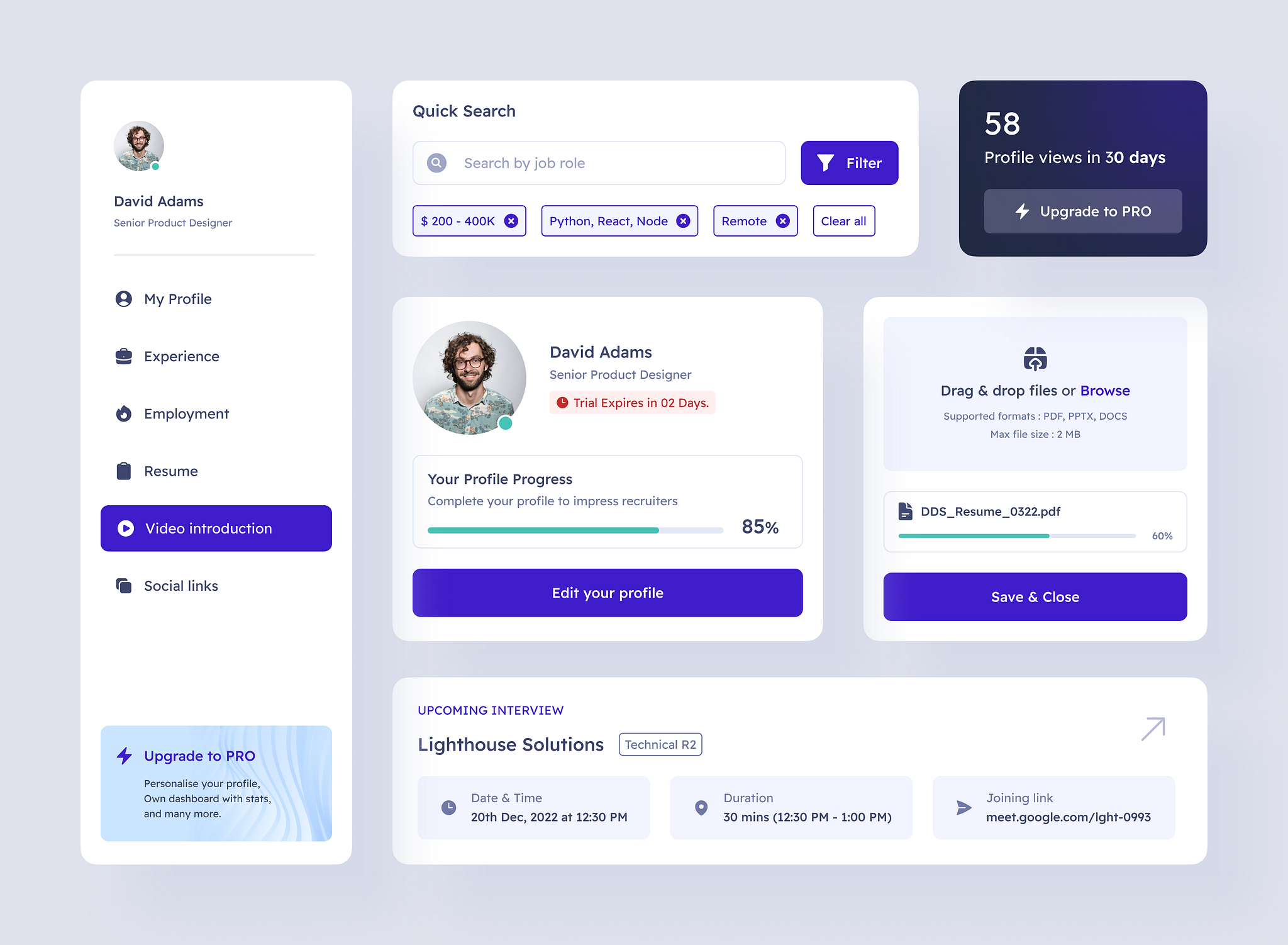 Job Ui Components By Nakul Soni On Dribbble