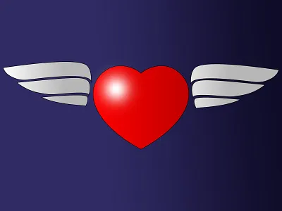 Childhood childhood heart nostalgia wings