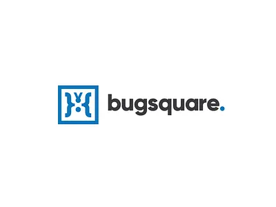 Out of Boredom - Bugsquare animals black logo blue logo bug bug logo bugs butterfly butterfly logo fauna it it logo it logo design logo logo design logodesign logomark logos logotype square logo squares logo