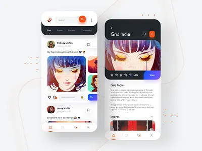 📲 🎮 App Redesign 3dJuegos.com app app games apple application cards categories clean colors gallery interface ios minimal mobile ui uiuxdesign ux