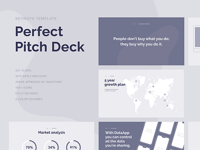 Perfect Pitch Deck Template investor deck keynote keynote template pitch deck pitchdeck power point powerpoint presentation startup template