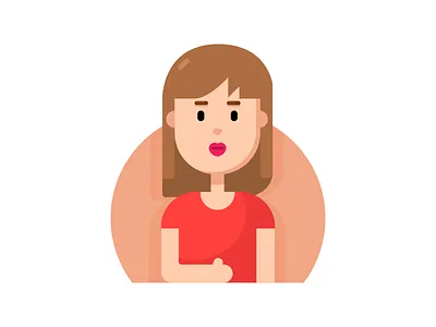 Simple Character character design girl illustration illustrator vector