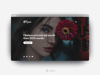 Photography Portfolio Landing | Web App landing landingpage personal website photograhy portfolio portfolio site webdesign website