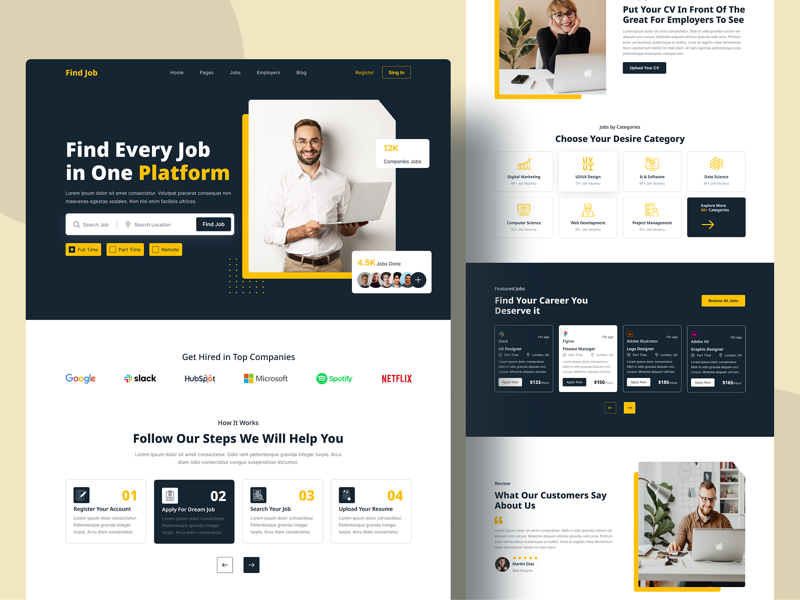 Website UI Design Concept by Anik Deb for Grapeslab on Dribbble