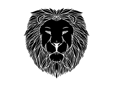 Lion animal art animal kingdom apple pencil black and white drawing hand drawn illustration ipad ipad pro king of the jungle lion monotone procreate vibbert