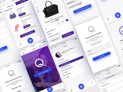 Shopping application app apple application clean design fashion interface ios iphone minimal mobile phone search shopper ui ux