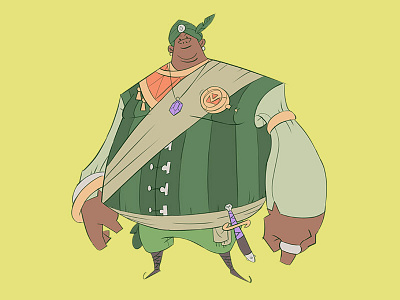 Ozmo the Merchant cartoon character character design character designer concept concept art design fantasy happy illustration merchant quest smile vendor