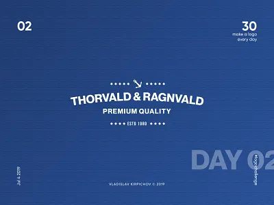 #02 Thorvald & Ragnvald logo branding design illustrator logo logotype photoshop vector