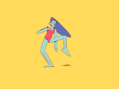 Rebota animation character design gif loop