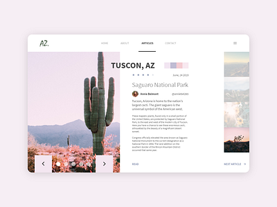 Desert Article Design adobe xd article design desktop publication ui design ux design