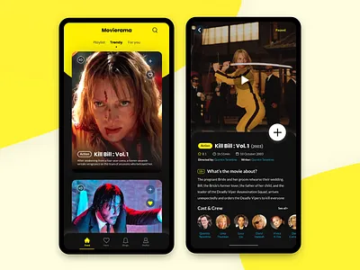 Movierama Mobile App app card desing entertainment filters ios mobile mobile app mobile design movies ui ux
