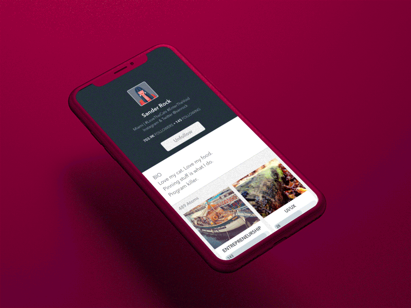 Mobile learning app — Prototype mobile mobile app design mobile ui profile page prototype ui