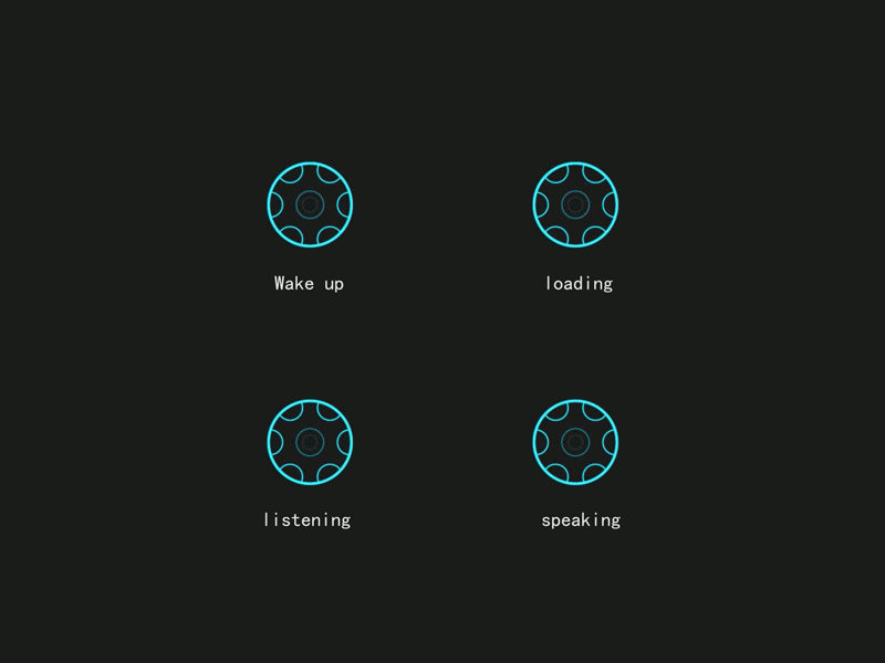 幼稚的版本--voice assistant ae blue illustration voice assistant