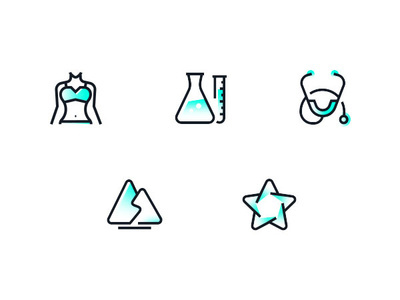 health design health icon logo ui