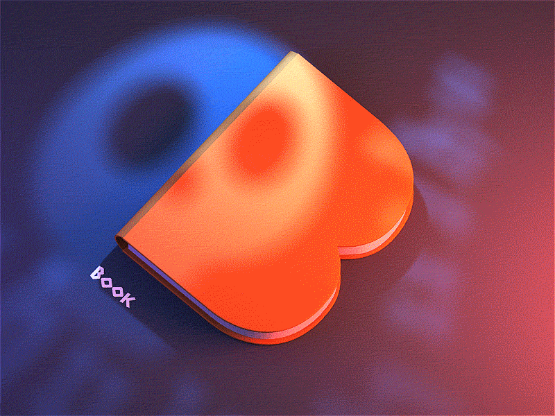 Book 2.5 ae animation c4d gif isometric