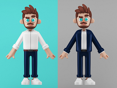 Empresario Cool 3d 3dcharacter character cinema4d guy toy