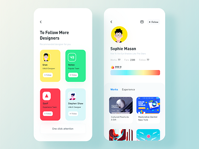 Recommend app color design mobile radesign rdd ui
