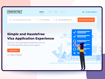 Landing Page Concept clean design explore india landing design landing page minimal ticket booking travel traveling visa
