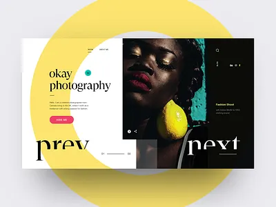 Photography Portfolio UI concept photography portfolio site web webdesign website