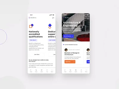 Learning Mobile App pt3 app app design app designer application clean course dailyui educate education educational interface interfaces learn learning mobile search smartphone study teach teacher