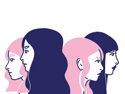 GRL PWR girl power girls hzm illustraion marketing procreate