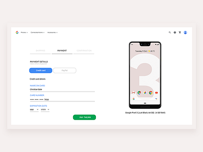#DailyUI Credit Card Checkout dailyui design google uiux uxdesign