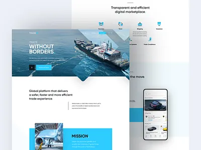 TradeX website v1 app automotive b2b branding cars dashboard header homepage landing page marketplace platform responsive responsive website vehicles web web design website