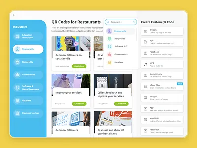Exploring industries categories filter industry interaction design search ui user experience user interface ux