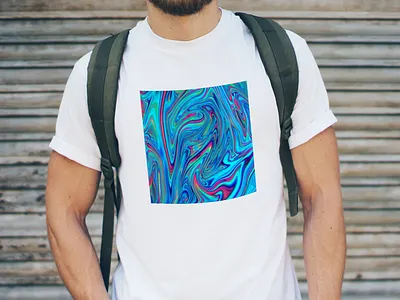 Ectoplasm - Liquid Tee advert advertising blue campaign colourful competition cotton cottonwars design duotone ectoplasm lava liquid liquify sale shirt slime tee tees wars