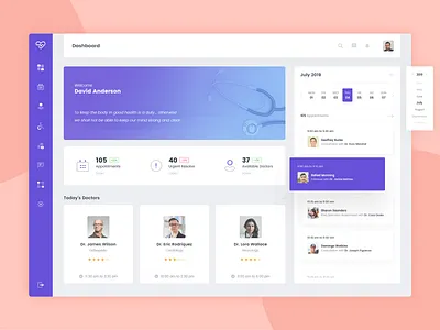 Hospital Management System appointment dashboard doctor hospital management medical patient webportal