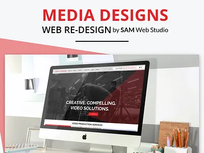 Website Design + Web Development For Media Designs branding illustration web design web design ideas web designer web development website website concept website design website design and development website development