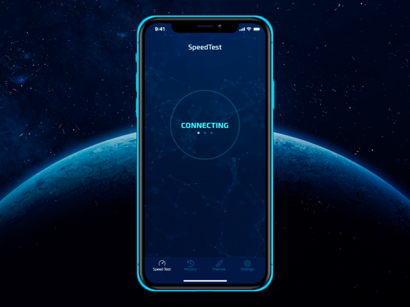 Speed Test for iOS animation app application check internet speed speed test test ui ux