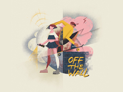 Vans.Off the wall fashion illustration