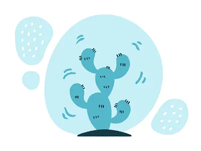 Mister Cactus cactus cute desert doodle drawing green illustraion illustrations plant succulent thorn vector