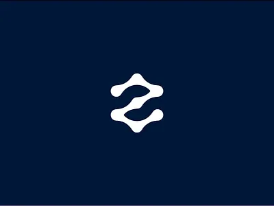 Z logo for client blue gear letter lettermark logo monogram z