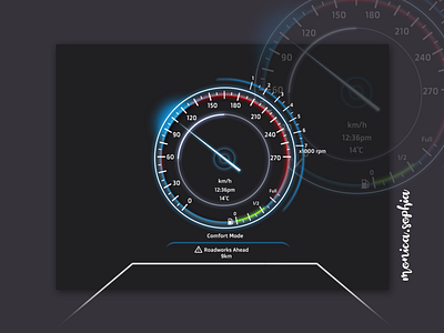 034 Car Interface car illustration car interface daily 100 daily100 daily100challenge dashboard ui design ui