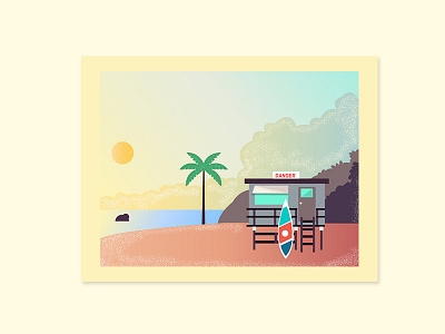 Sea character design flat illustration line art sea simple summer vector