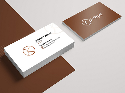 Kohpy Business Card Design advertisement brand branding business cards design corporate identity design letter head logo design nisha nisha droch nisha f1