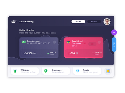 Banking Header Design design ui ux web website
