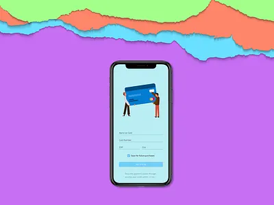 Payment Screen 2d angular card checkout clean clear codegen design forms illustration indigo.design material payment purchase simple ui ux