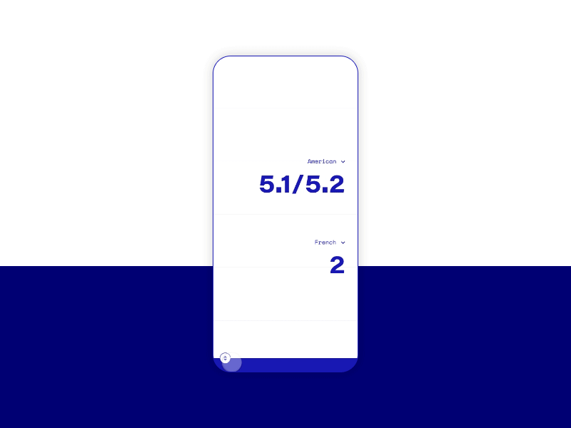 Climbing grade converter animation animation app blue climbing concept conversion converter design grade interface invisionstudio range ui ux